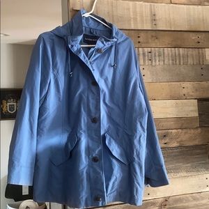 XL light blue Lands End Raincoat